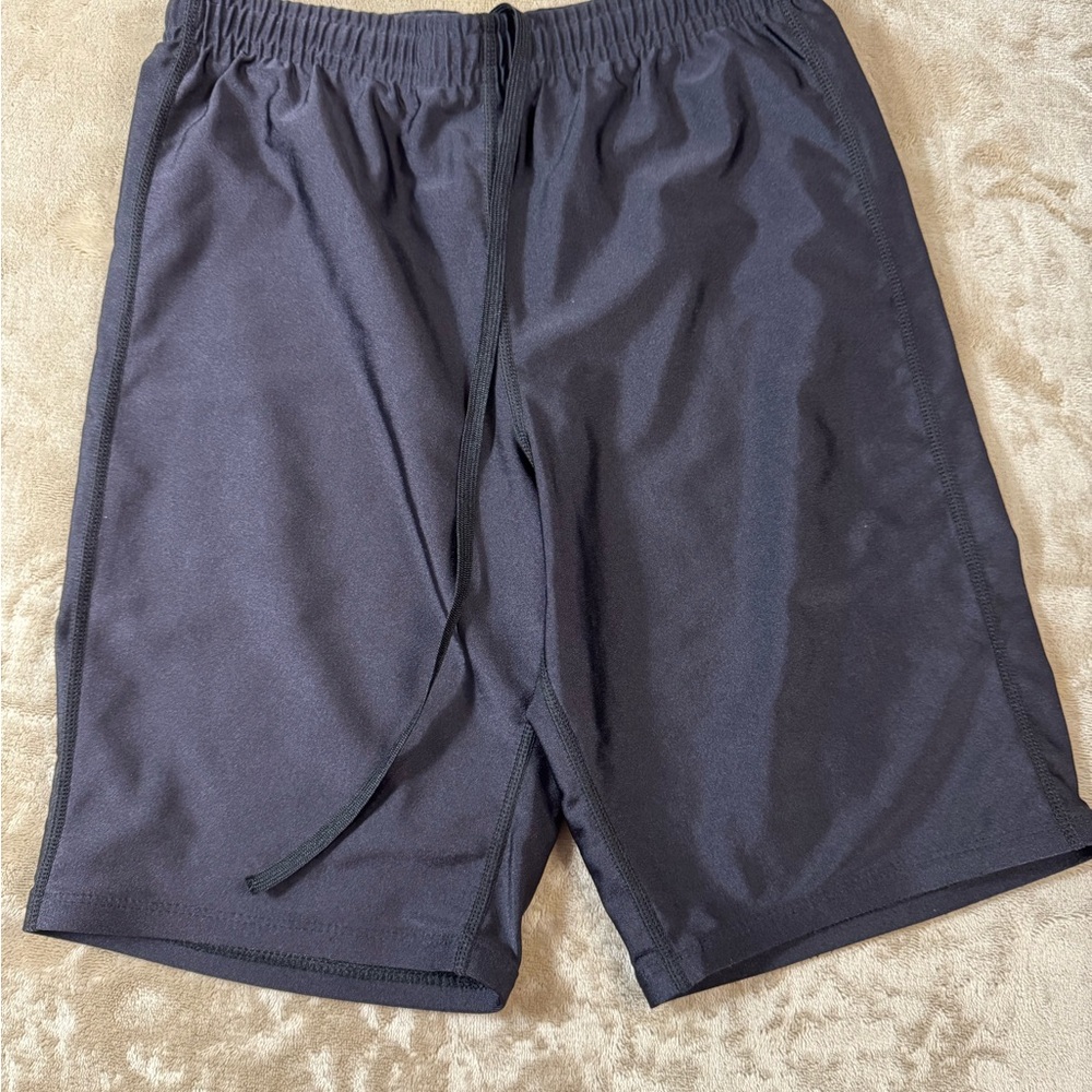 Brooks Black Athletic Shorts Moisture-Wicking Lightweight